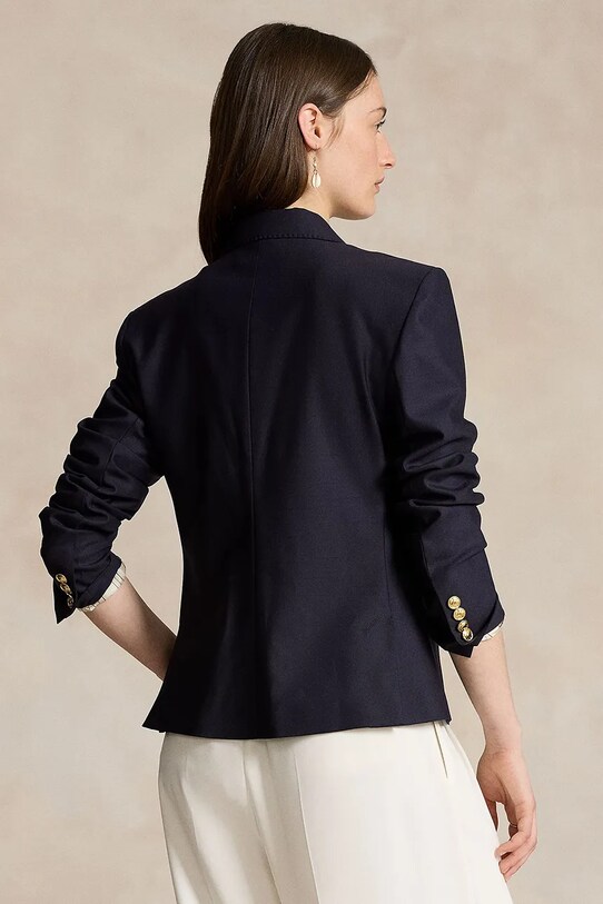 Polo Ralph Lauren marynarka wełniana 211910403 granatowy SS25