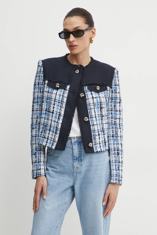 Μπλέιζερ με μίγμα μαλλιού BOSS σκούρο μπλε 50531888