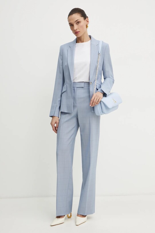 BOSS marynarka wełniana 50534576 niebieski SS25