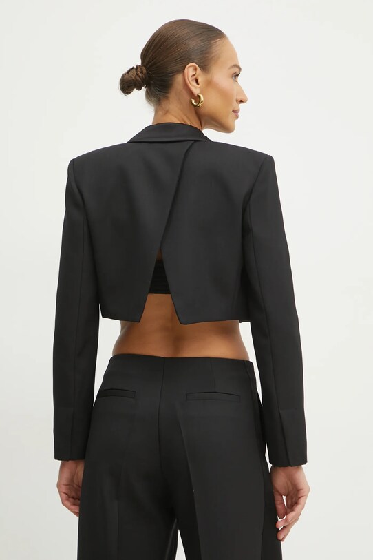 Ρούχα Μπλέιζερ με μίγμα μαλλιού Pinko 104699.A2CN μαύρο