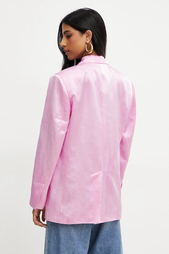 Odzież Pinko marynarka z domieszką lnu 104716.A2BP różowy