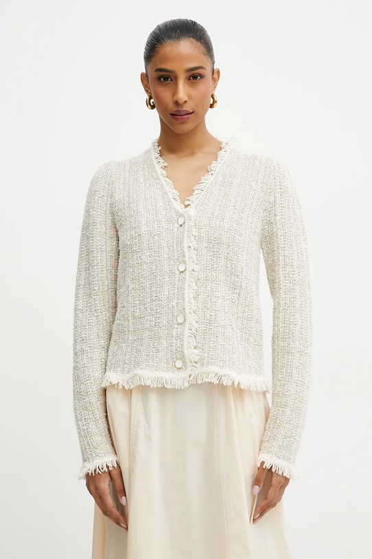 Twinset marynarka bez podszewki beżowy 251TP3561