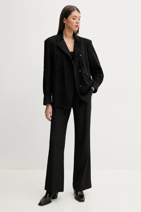 IRO blazer con aggiunta di lana WP100BILLAN nero SS25
