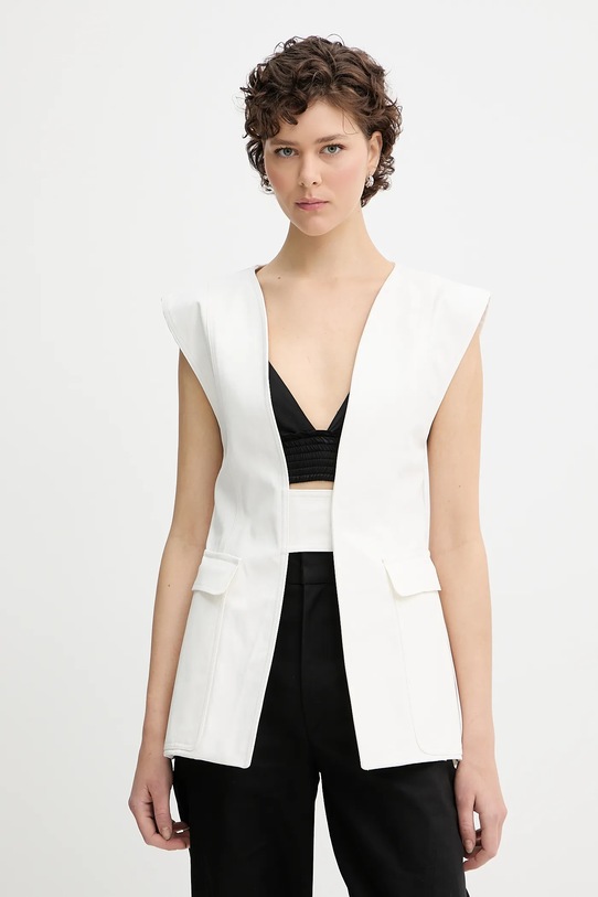 IRO kamizelka bawełniana tkanina biały WM07BESSY