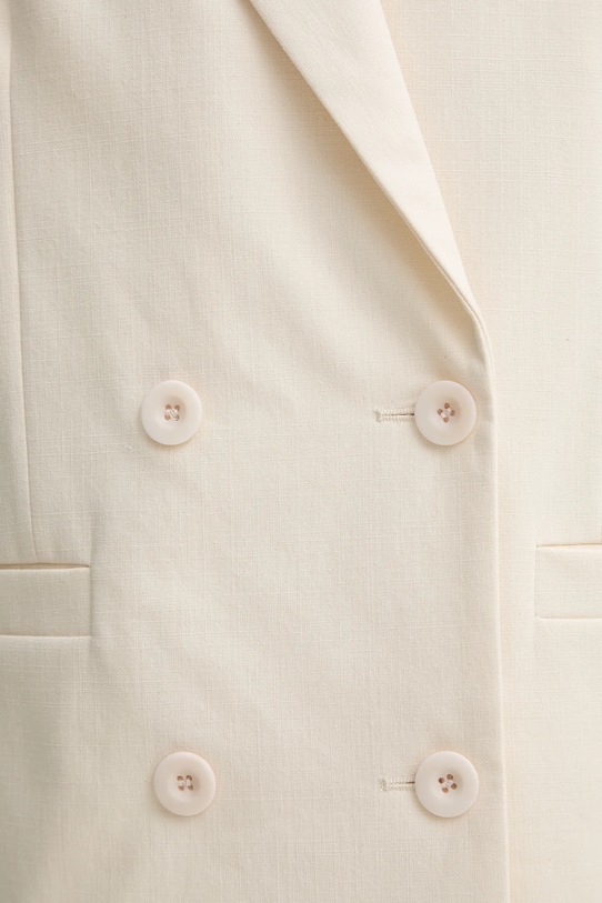 A.P.C. pamut blézer veste lucy COHFU.F03212 bézs