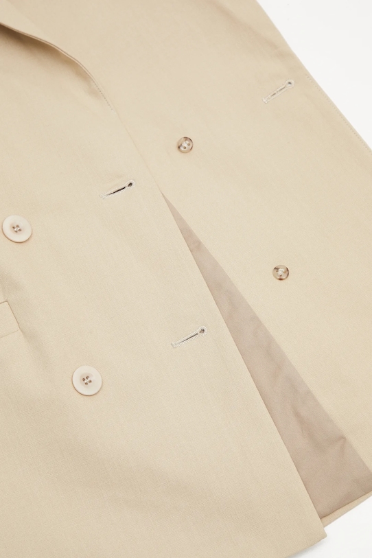 Бавовняний піджак A.P.C. veste lucy COHFU.F03212 бежевий