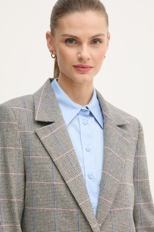 Вовняний піджак Pepe Jeans FLAVIA сірий PL402503
