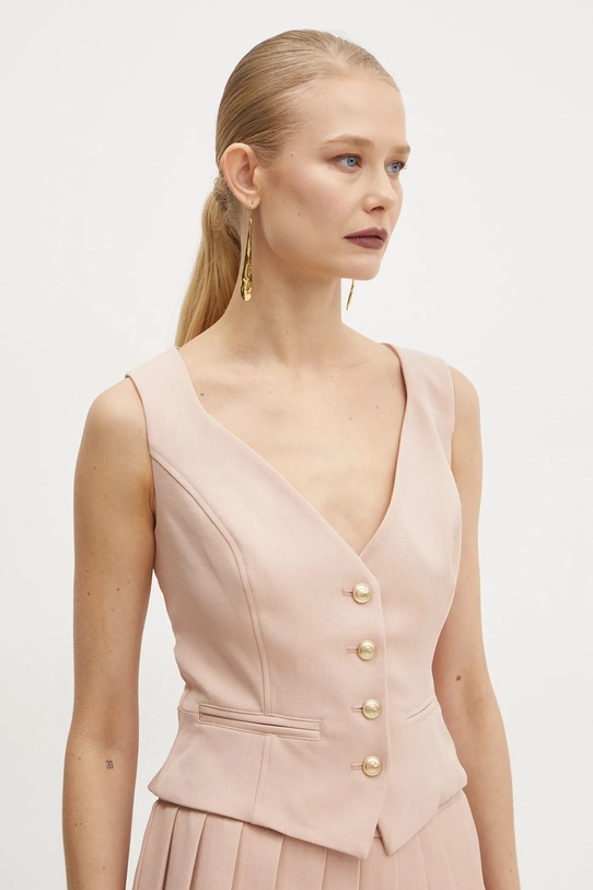 Guess kamizelka tkanina różowy W5RH85.WGX02