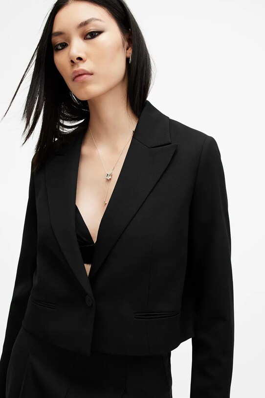 AllSaints sacou SHORES W014QB negru SS25