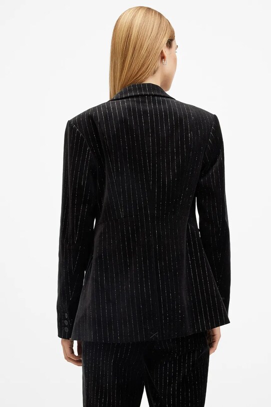 Îmbrăcăminte AllSaints sacou din bumbac SEVENH W026QB negru