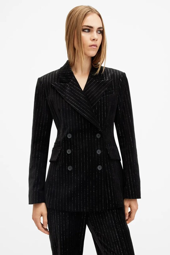 AllSaints sacou din bumbac SEVENH negru W026QB