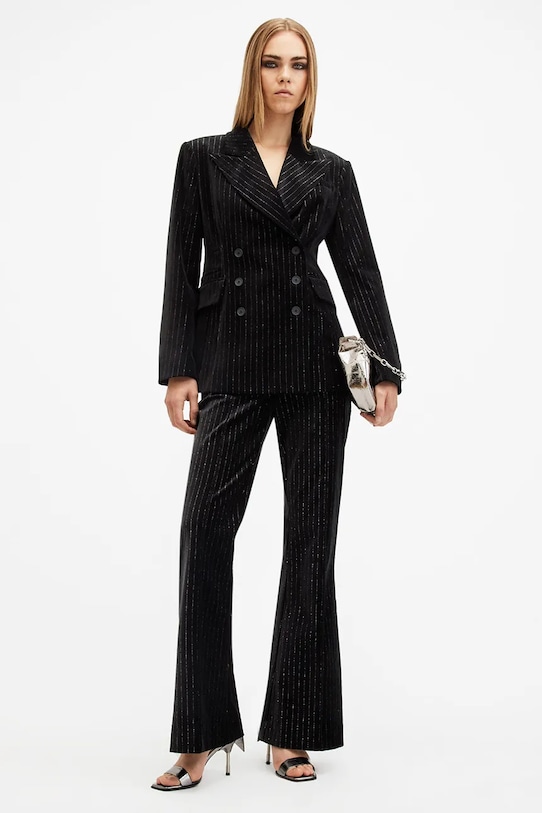 AllSaints marynarka bawełniana SEVENH W026QB czarny