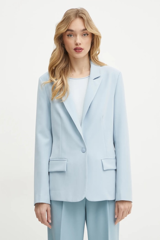 Guess marynarka SOLENE tkanina niebieski W5RN46.WFWX2