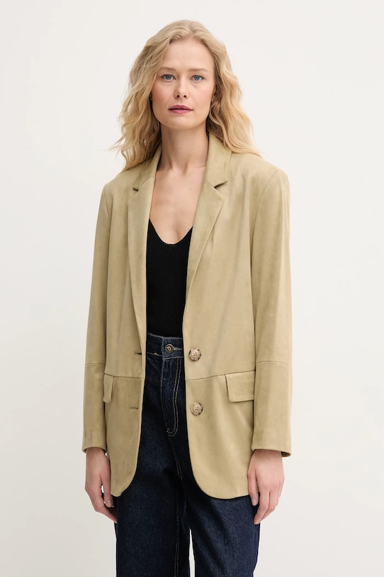 Sisley sacou cu captuseala verde 27PNLW02V