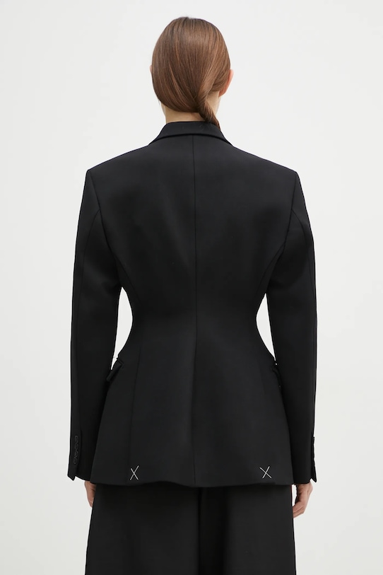 Clothing VETEMENTS wool blazer Hourglass Tailored WA66JA420B black