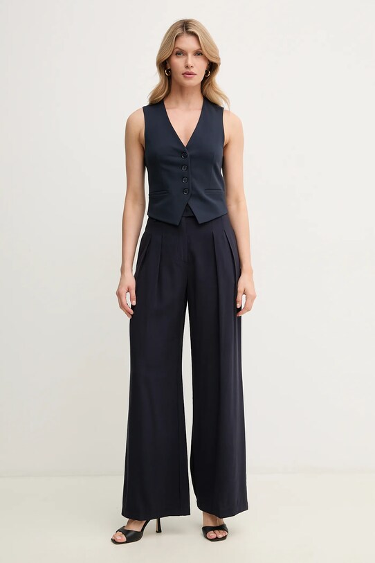 Patrizia Pepe vestă 2C1614.A582U bleumarin SS25