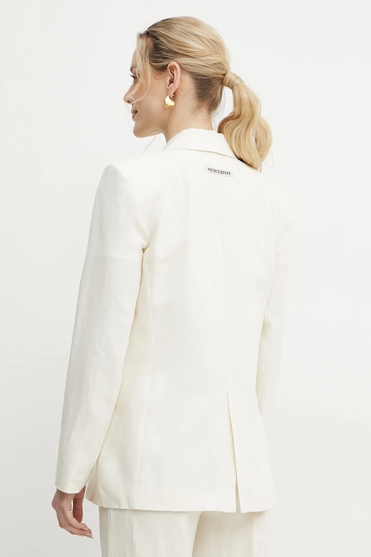 Ρούχα Blazer με μείγμα λινών Patrizia Pepe 2S1524.A052 μπεζ