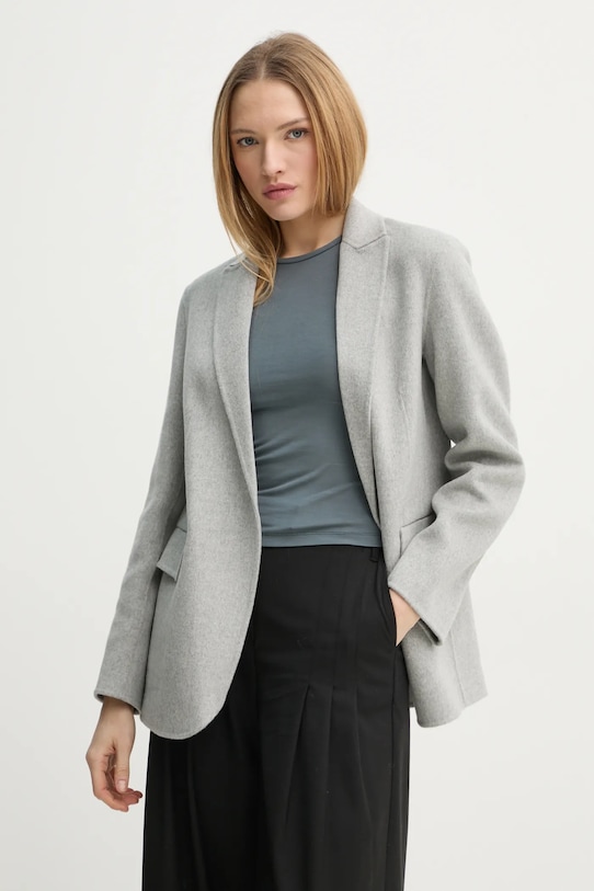 Вовняний піджак Theory сірий M1101103