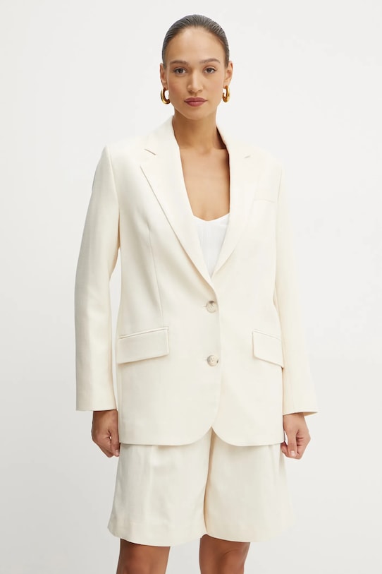 Σακάκι Ivy Oak ύφασμα μπεζ IO119055