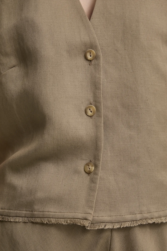 Льняной жилет Ivy Oak IO112358 зелёный