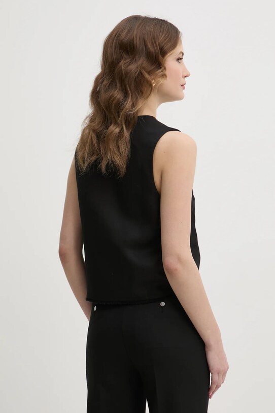 Îmbrăcăminte Ivy Oak vestă de in IO112358 negru