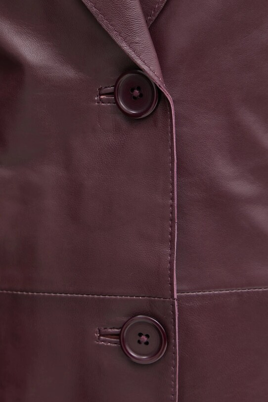 Stand Studio sacou de piele Mina 66391.7850 burgundia