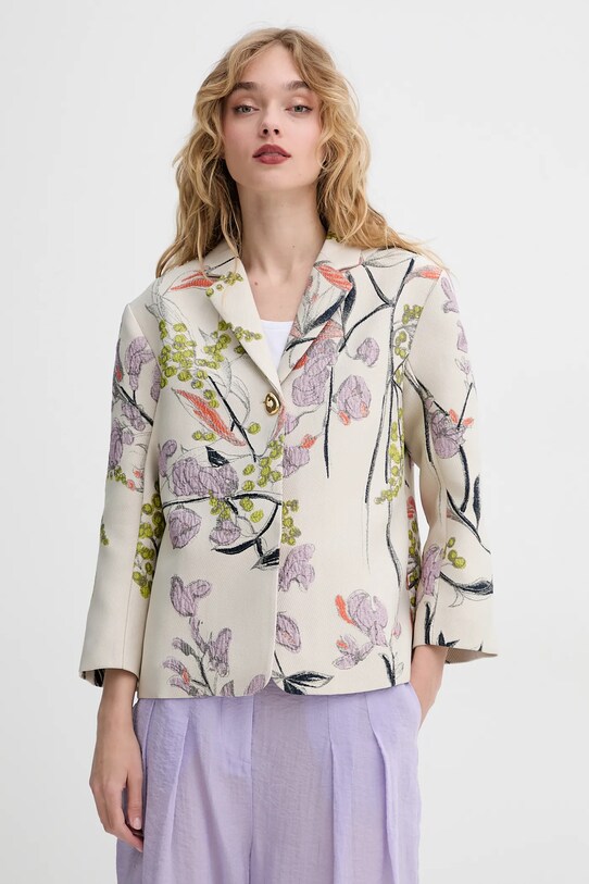 Stine Goya giacca tessuto beige SG.SS25.J030.2269