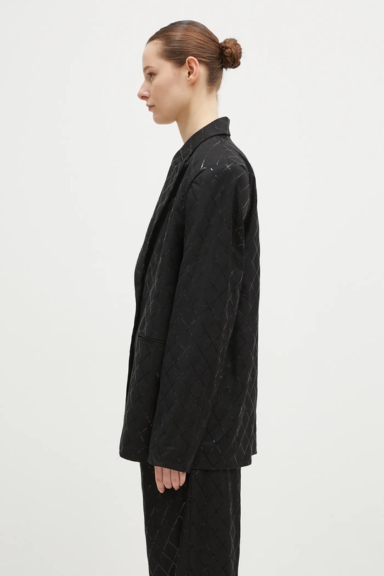 Blazer s příměsí vlny Rotate Oversized Sequins Blazer 113325100 černá SS25