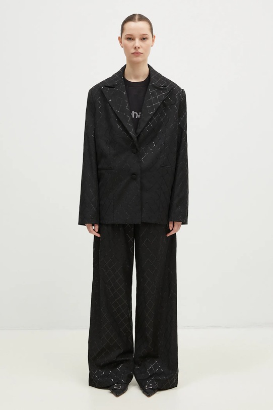 Μπλέιζερ με μίγμα μαλλιού Rotate Oversized Sequins Blazer 113325100
