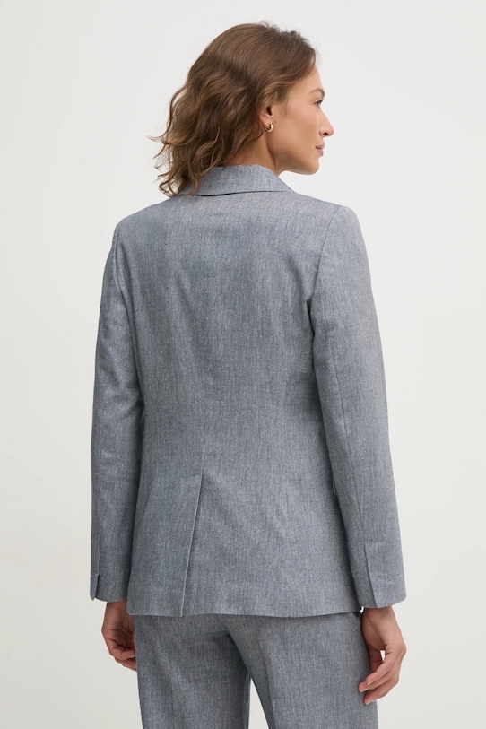 Ρούχα Blazer με μείγμα λινών OUI 91870 μπλε
