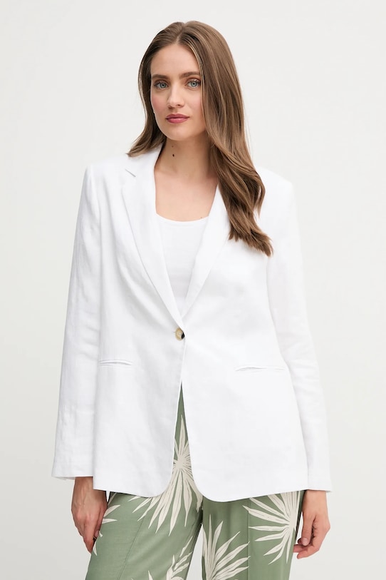 OUI len blézer len fehér 92927