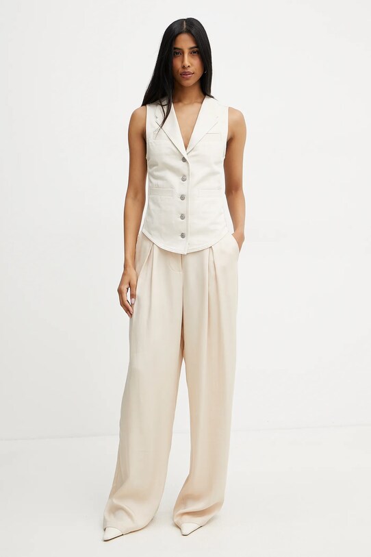 Pinko farmer mellény REIMAGINE by Patrick Mcdowell 105072.A2JO bézs SS25