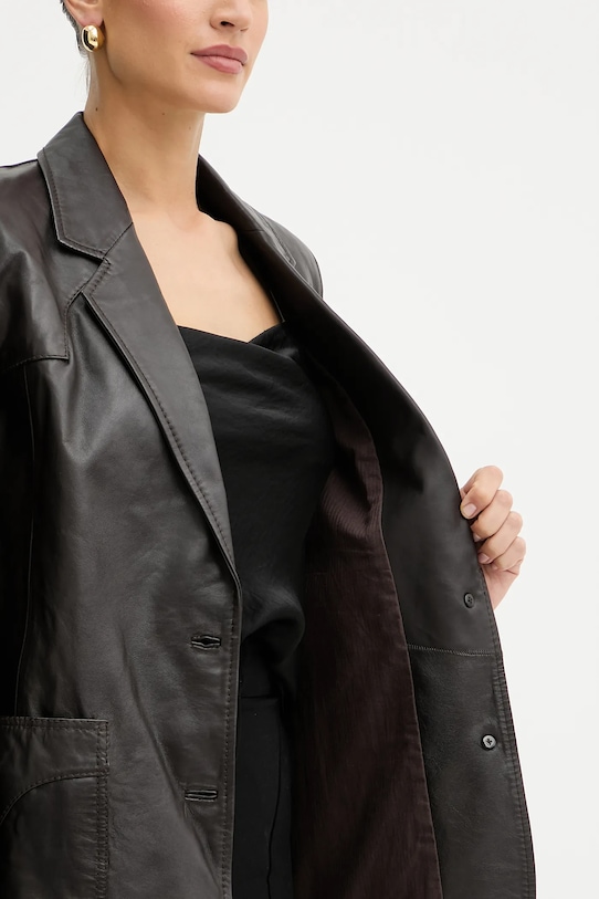 Pinko marynarka skórzana REIMAGINE by Patrick Mcdowell 105090.A2JN