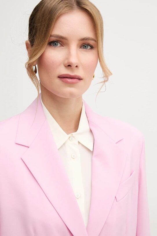 Weekend Max Mara marynarka wełniana fioletowy 2515041091600