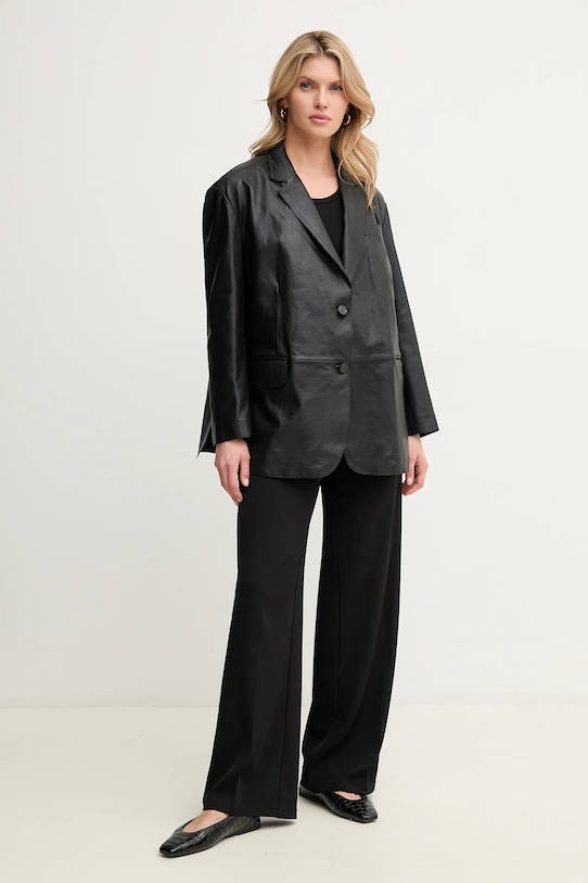 Weekend Max Mara geacă de piele 2515441031600 negru SS25