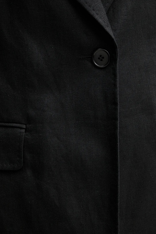 Льняний жакет Weekend Max Mara 2515041012600 чорний