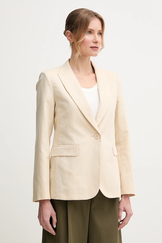 Weekend Max Mara blazer din amestec de in bej 2515041062600