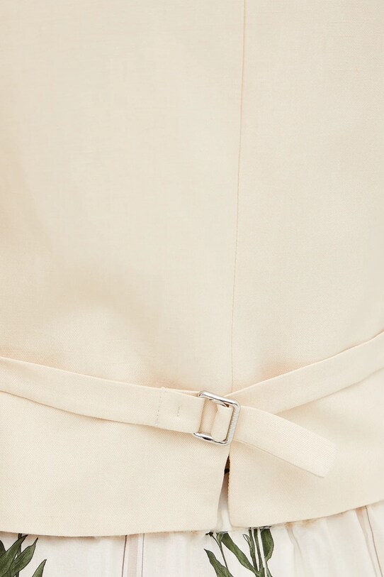 Weekend Max Mara vestă cu amestec de in 2515151012600 bej