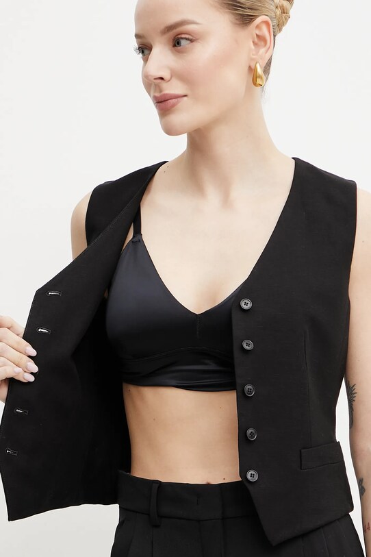 Weekend Max Mara vestă cu amestec de in 2515151012600