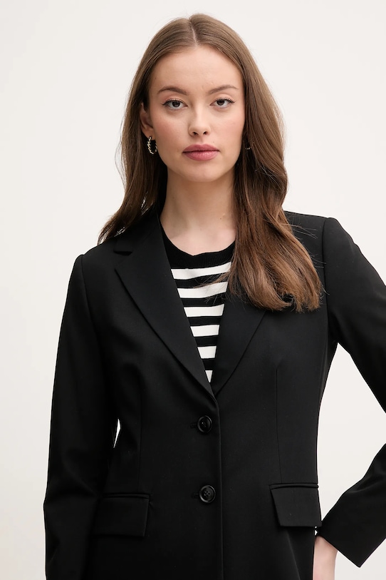 Σακάκι United Colors of Benetton μαύρο 2R4CDW02W