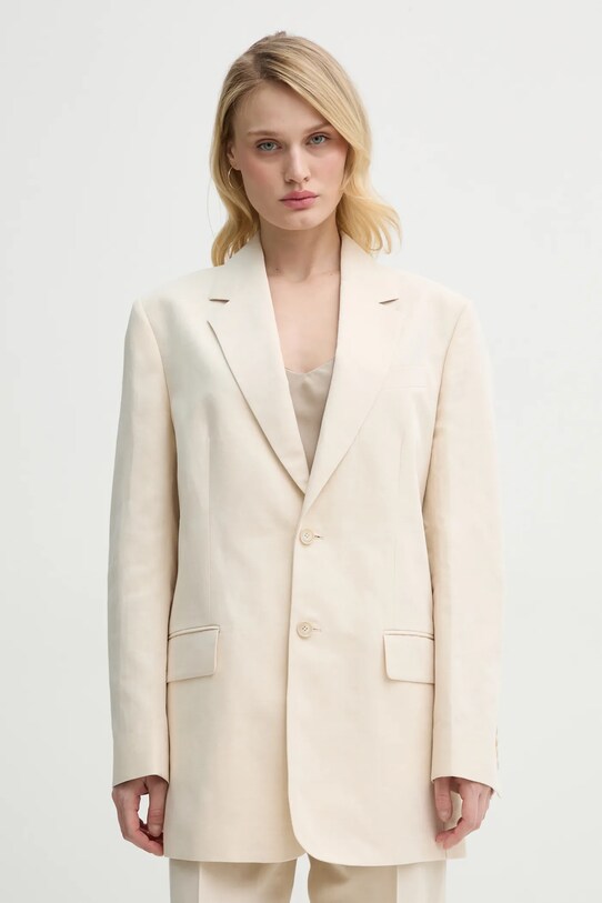 Льняний жакет Filippa K з підкладкою бежевий 31338.FK