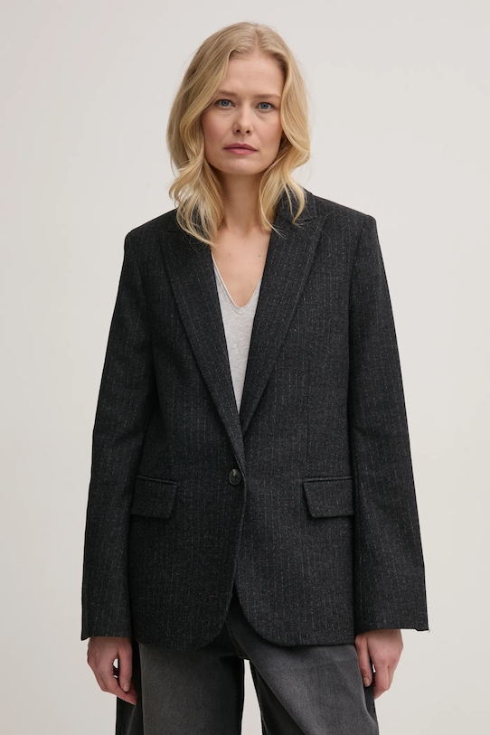 Vlněné sako ZADIG&VOLTAIRE WWBL01877.23 šedá