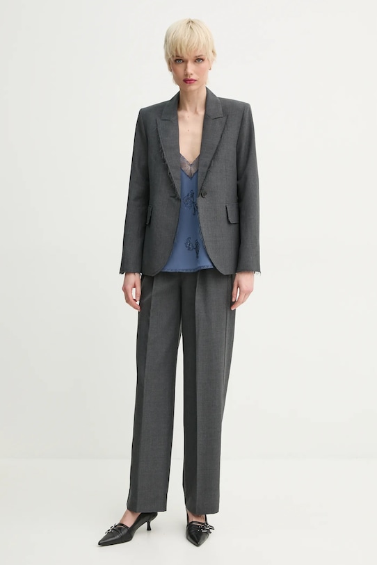 ZADIG&VOLTAIRE marynarka WWBL01923.30 szary SS25