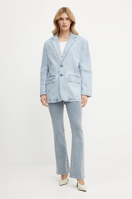 Liu Jo blazer in cotone UA5210.D4854 blu SS25