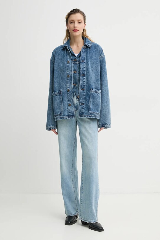 Levi's vesta SHRUNKEN 90S VEST 001W2 albastru SS25