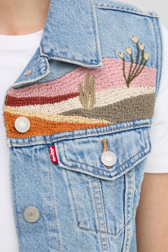 Levi's bezrękawnik EMBROIDERED XS VEST 002A7