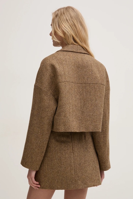 Odzież BA&SH marynarka wełniana CAMALA 1E25CAMA brązowy