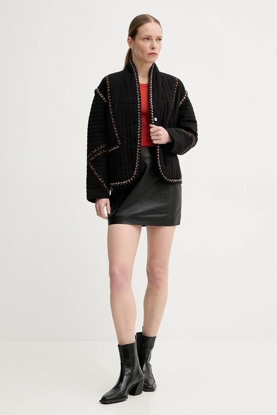 BA&SH pamut kabát CLIAGO 1E25CLIA fekete SS25