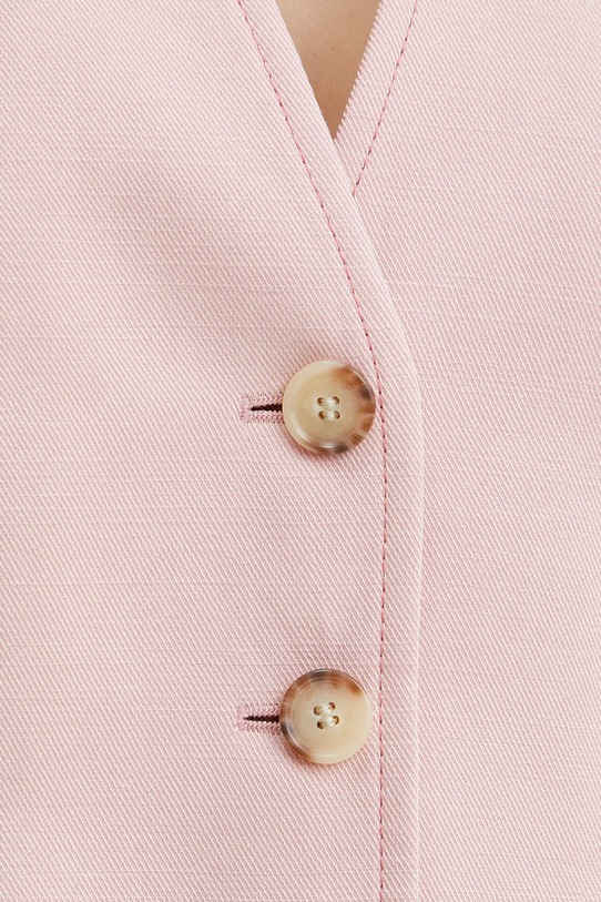 BOSS Orange vestă cu amestec de in 50546216 roz