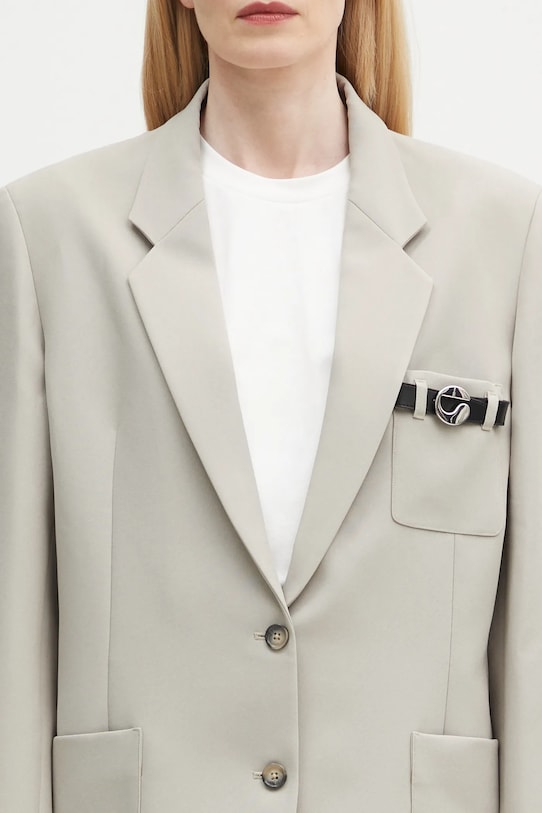 Пиджак Coperni Belted Pocket Tailored бежевый COPV69F3004